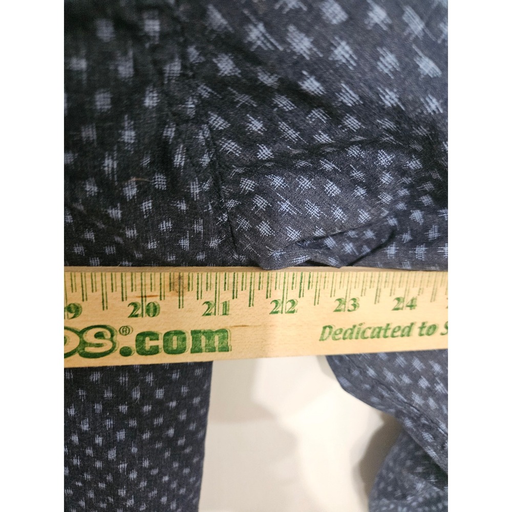 Levis Mens Western Pearl Snap Shirt Blue Geometric Print Long Sleeve 3LDLW2351 L - Picture 5 of 7